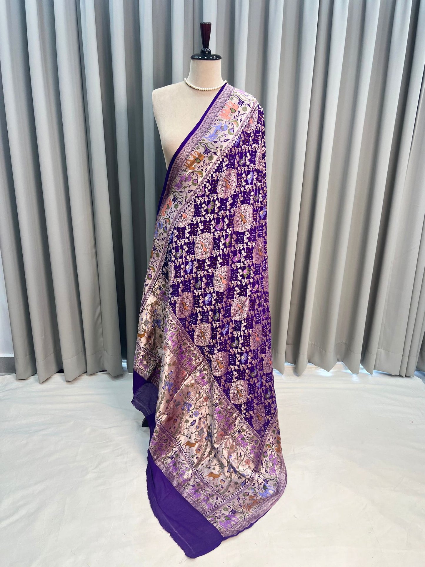 Purple Dupatta