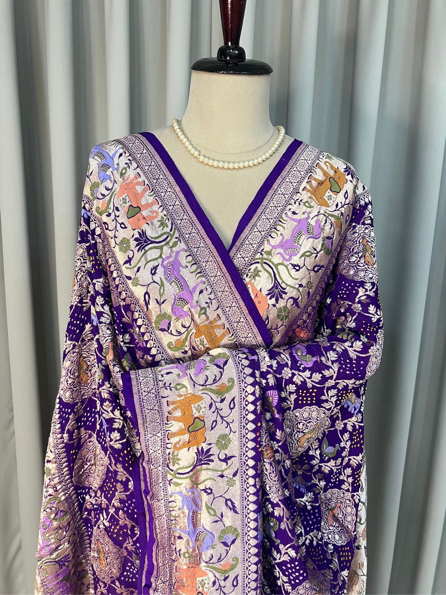 Purple Dupatta
