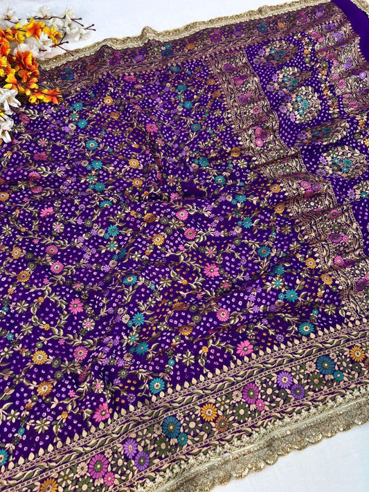 Purple Bandhej