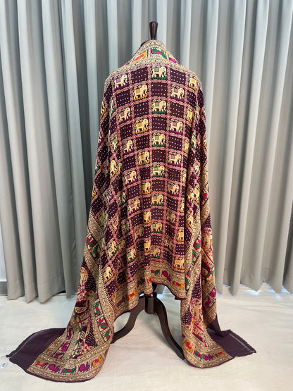 Maroon Dupatta