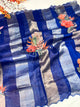 Royal Blue Kora Tissue Silk