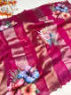 Hot Pink Kora Tissue Silk