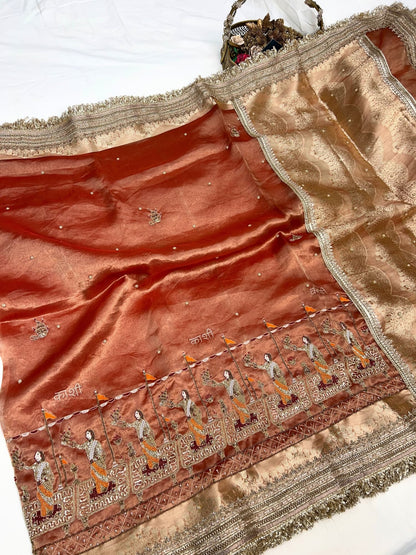 Pastel Orange Ganga Aarti