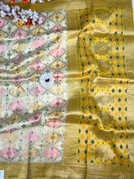 Yellow Multicolor Viscose