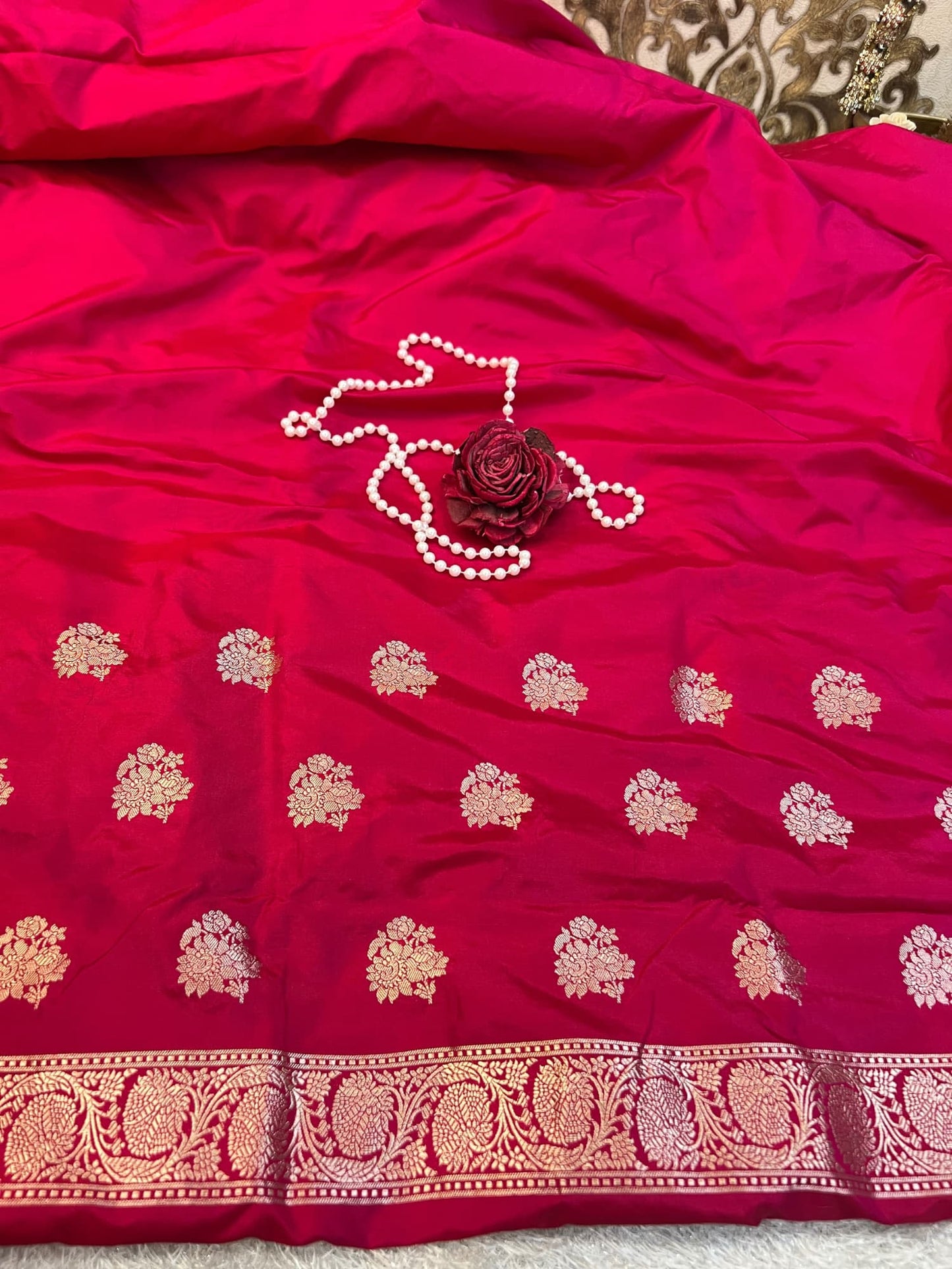 Pink Katan Silk Suit