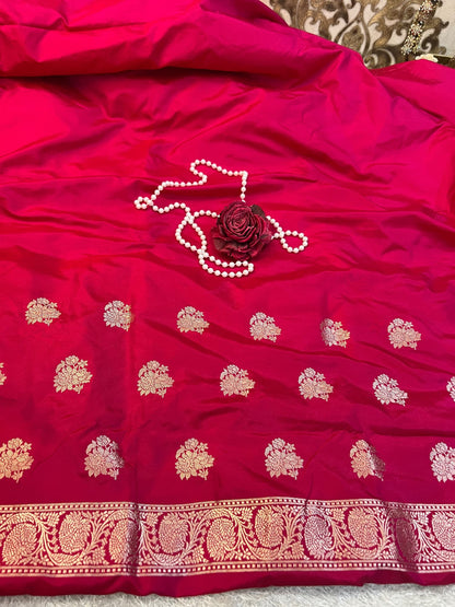 Pink Katan Silk Suit