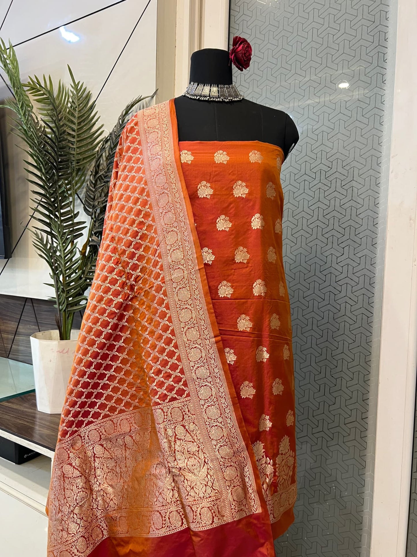 Yellow Katan Silk Suit