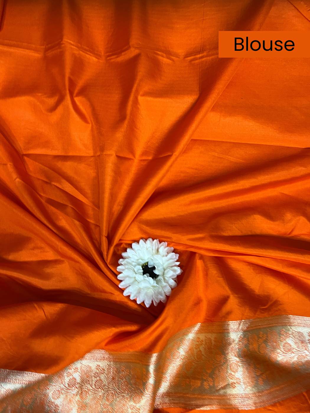 Orange Katan Silk blouse
