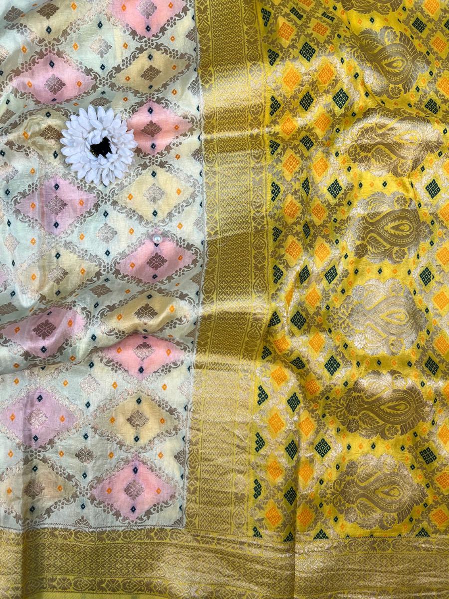 Yellow Multicolor Viscose