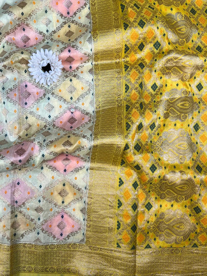 Yellow Multicolor Viscose
