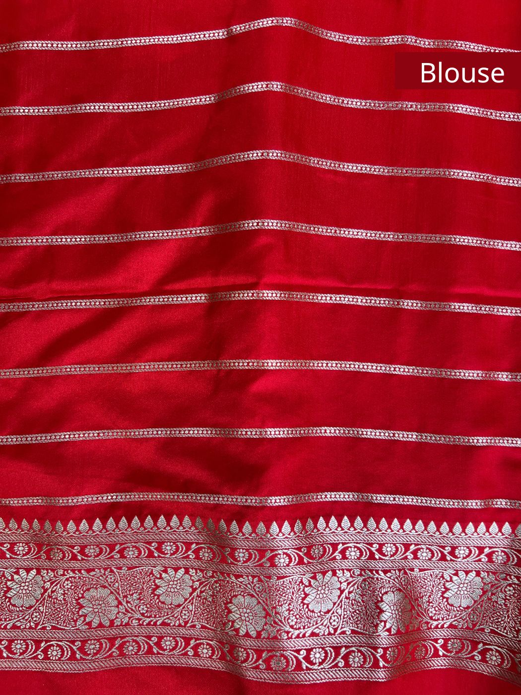  Red Katan Silk Blouse