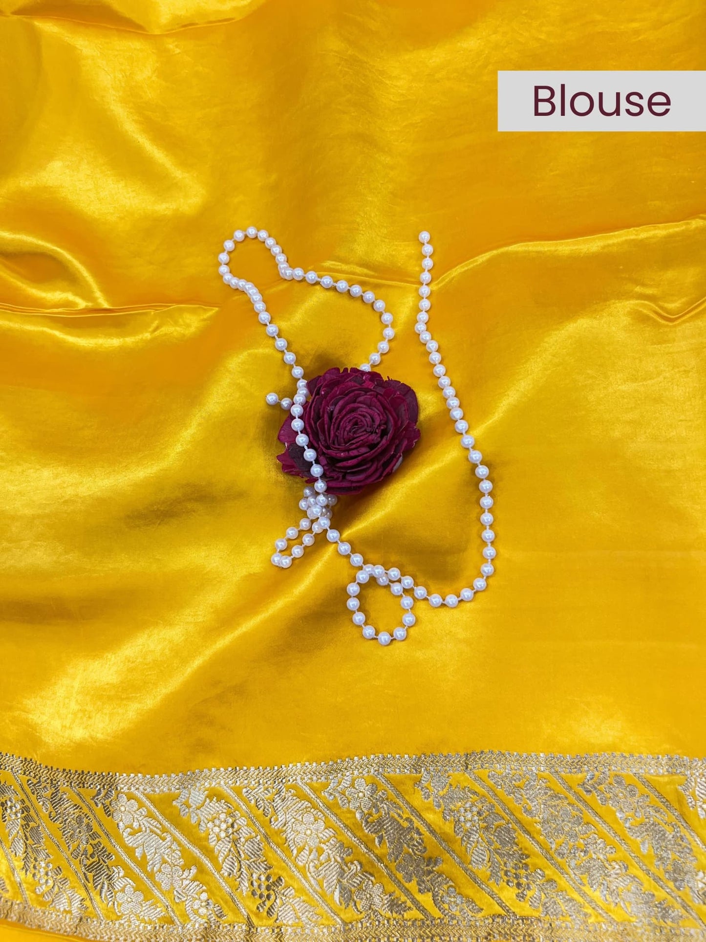 Yellow Mashru Silk