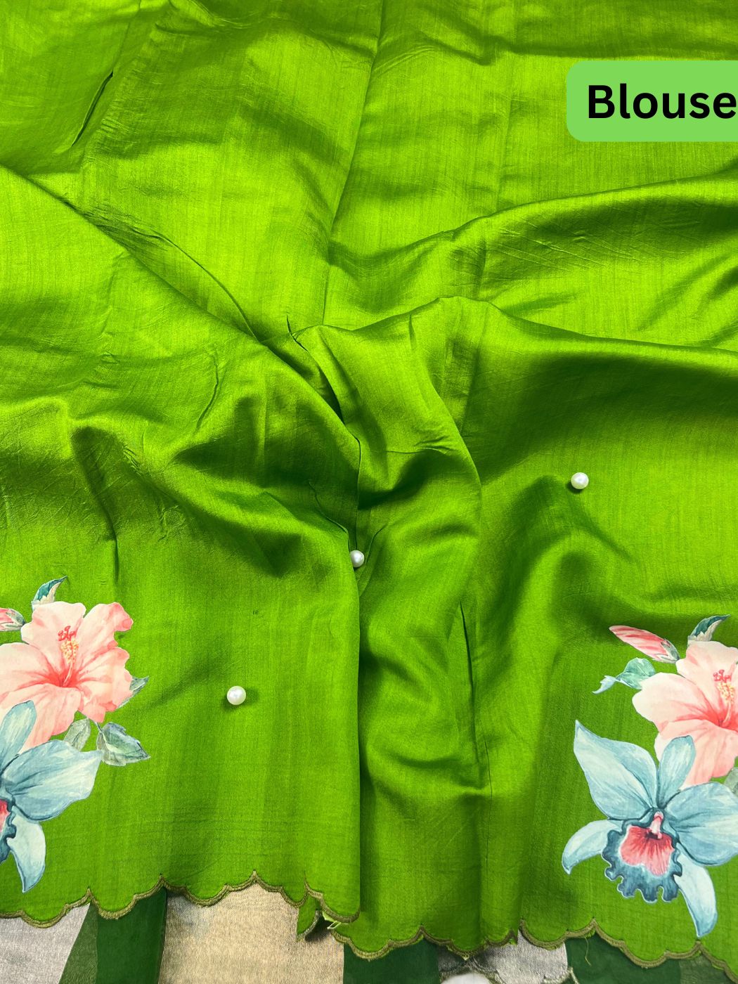 Green Kora Tissue Silk