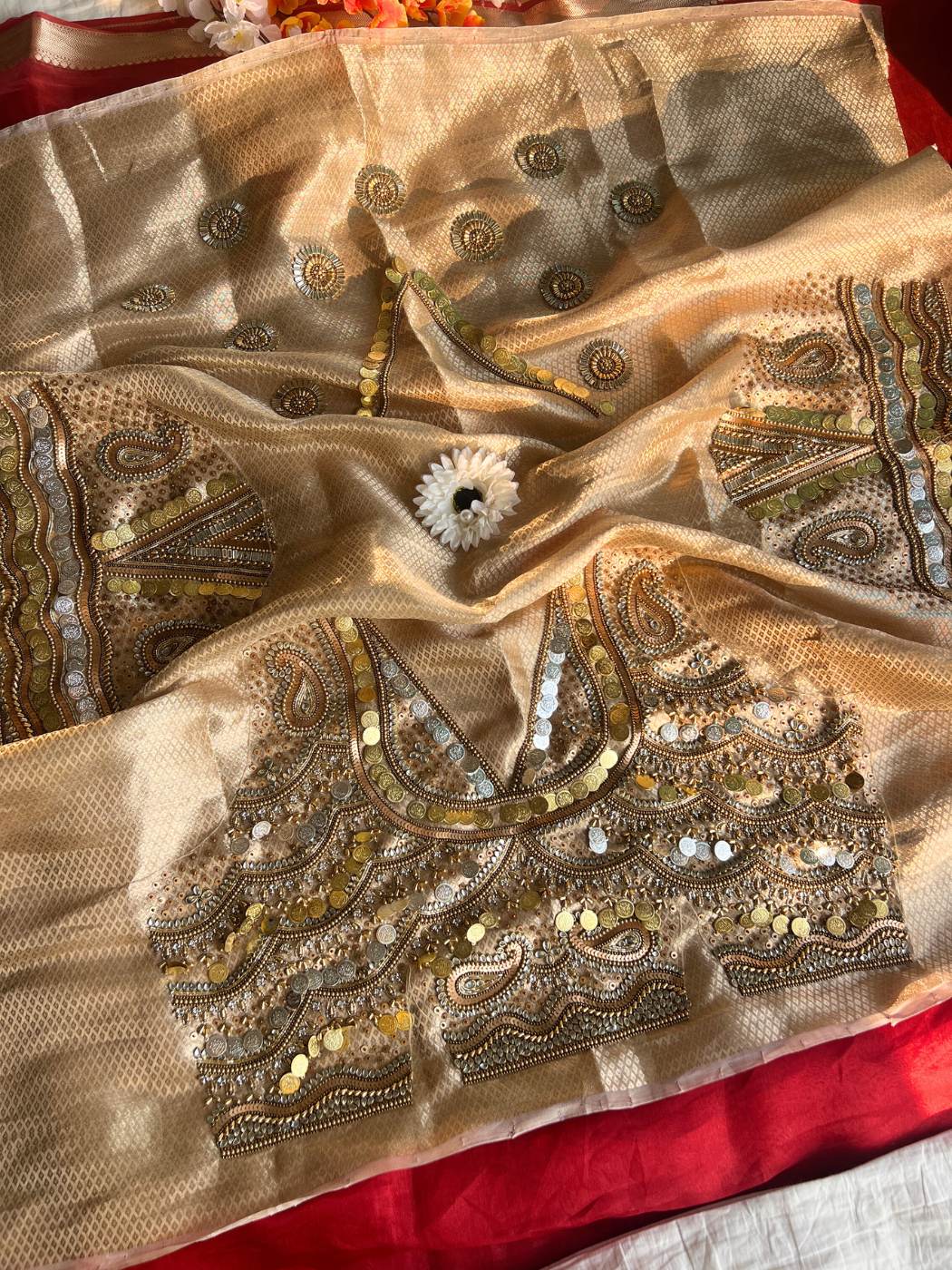 Golden Maharani Jadau Blouse