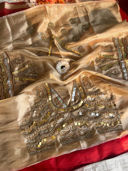 Golden Maharani Jadau Blouse