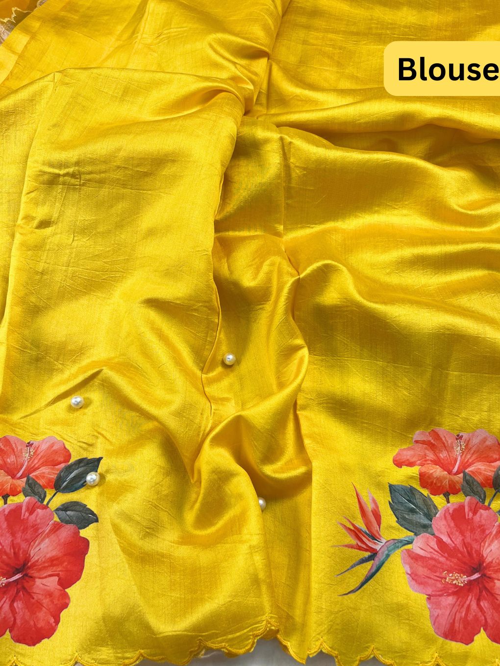 Yellow Kora Tissue Silk