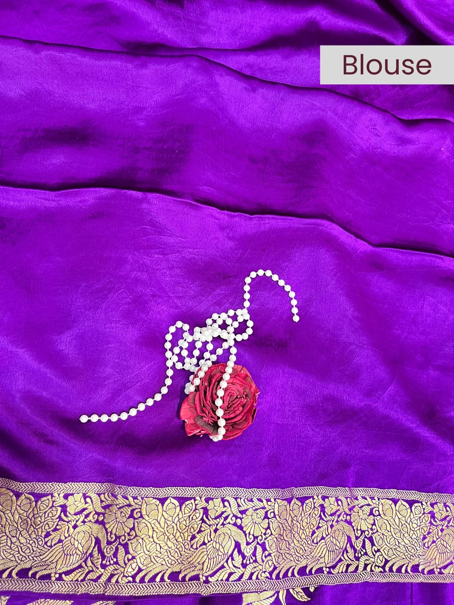 Purple Mashru Silk