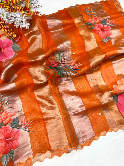 Fanta Orange Kora Tissue Silk