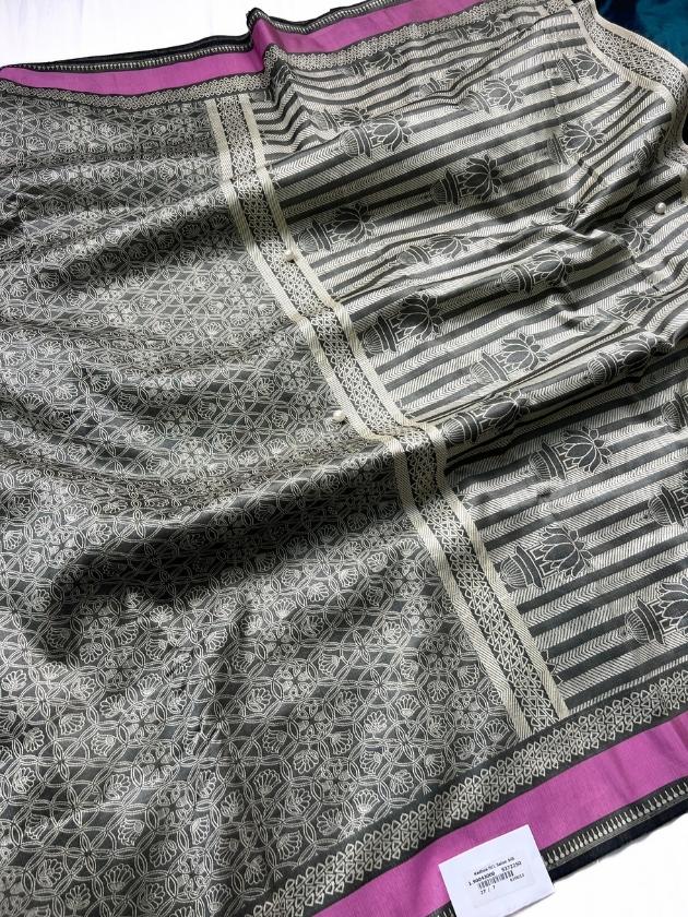 Dark Grey Katan Silk