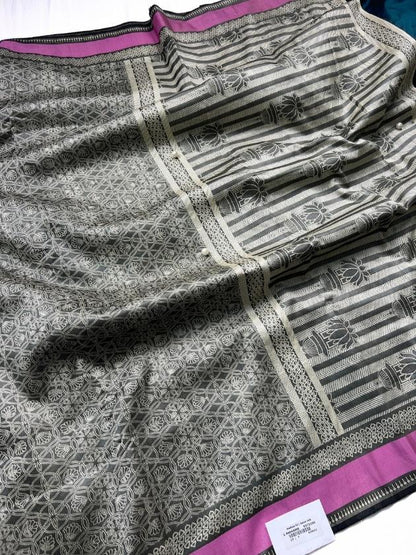 Dark Grey Katan Silk