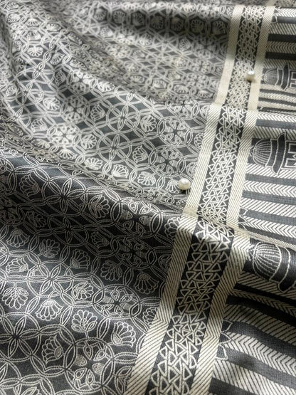 Dark Grey Katan Silk