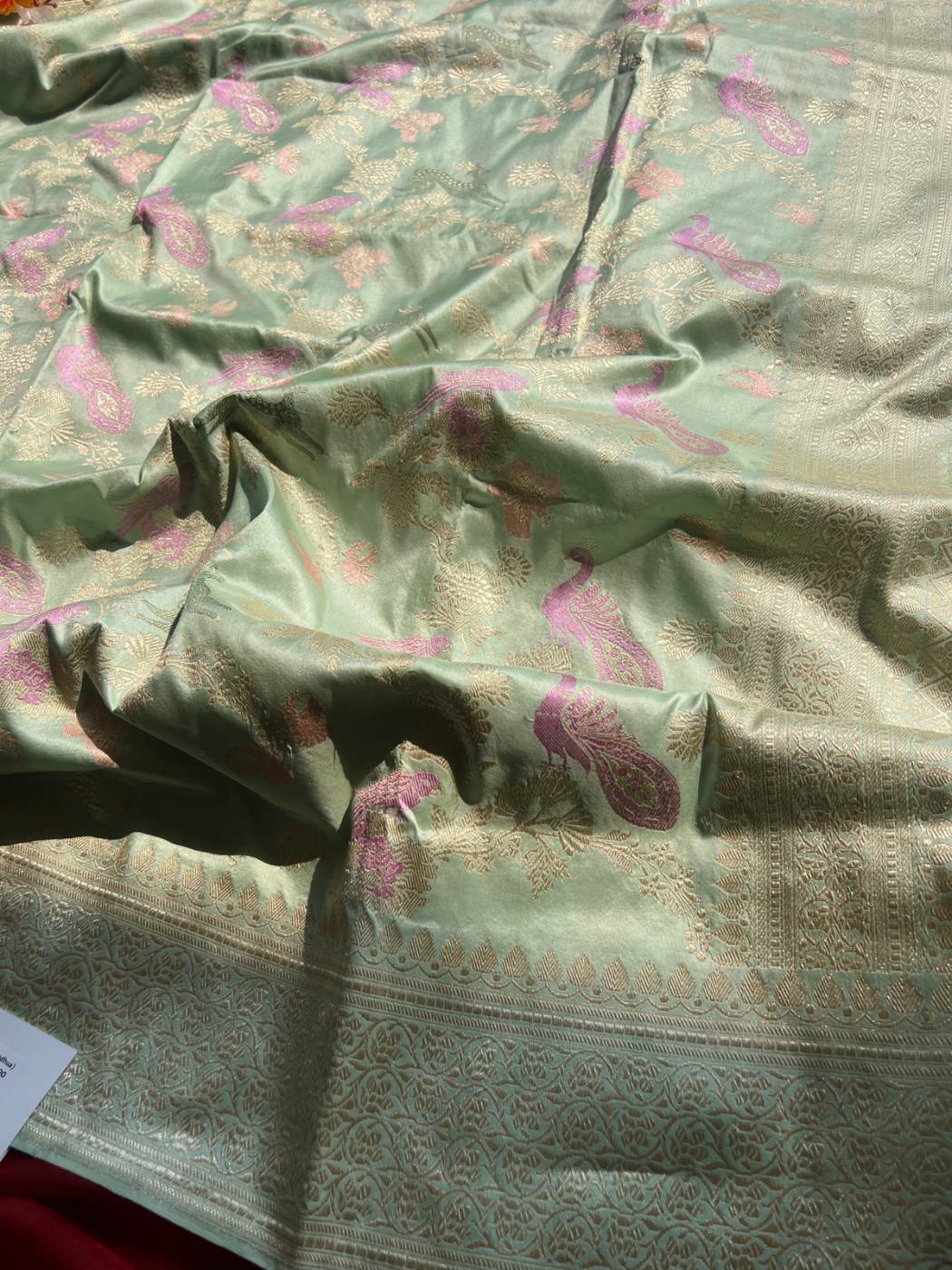 Aqua Green Katan Silk