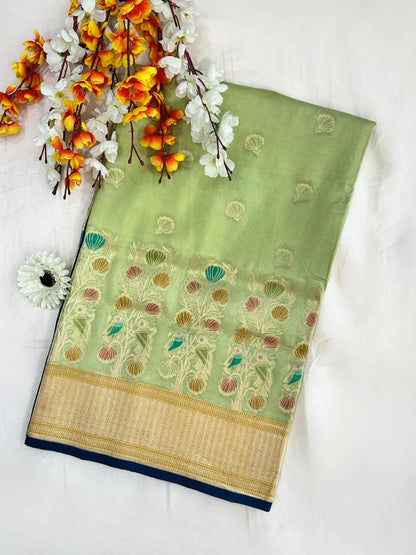 Pista Green Katan Silk