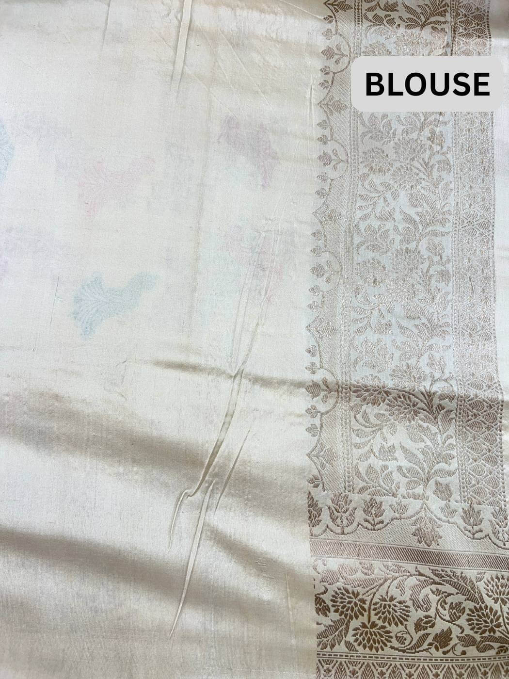 Ivory Katan Silk blouse