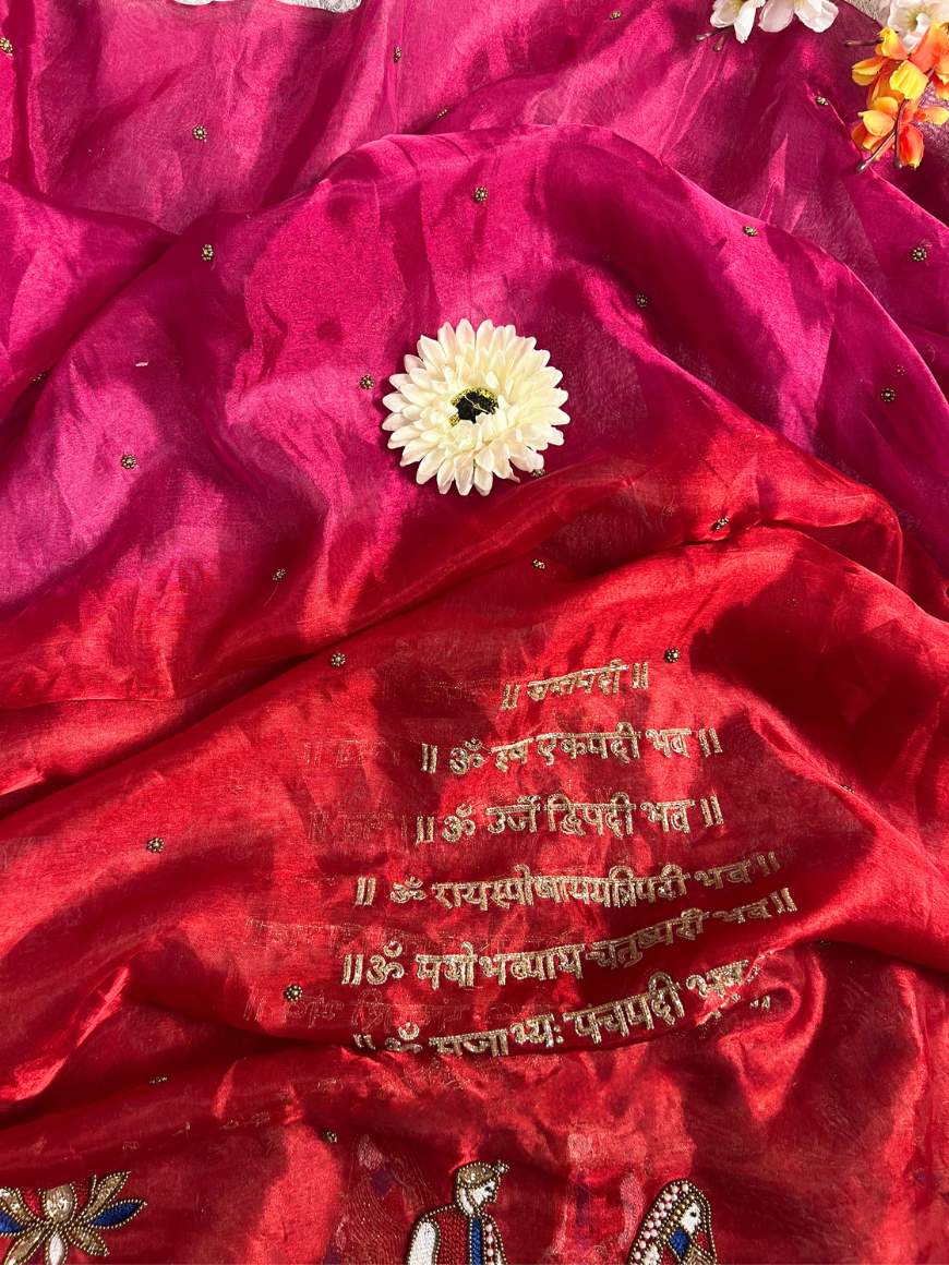 Dual Shade Saat Vachan Dupatta