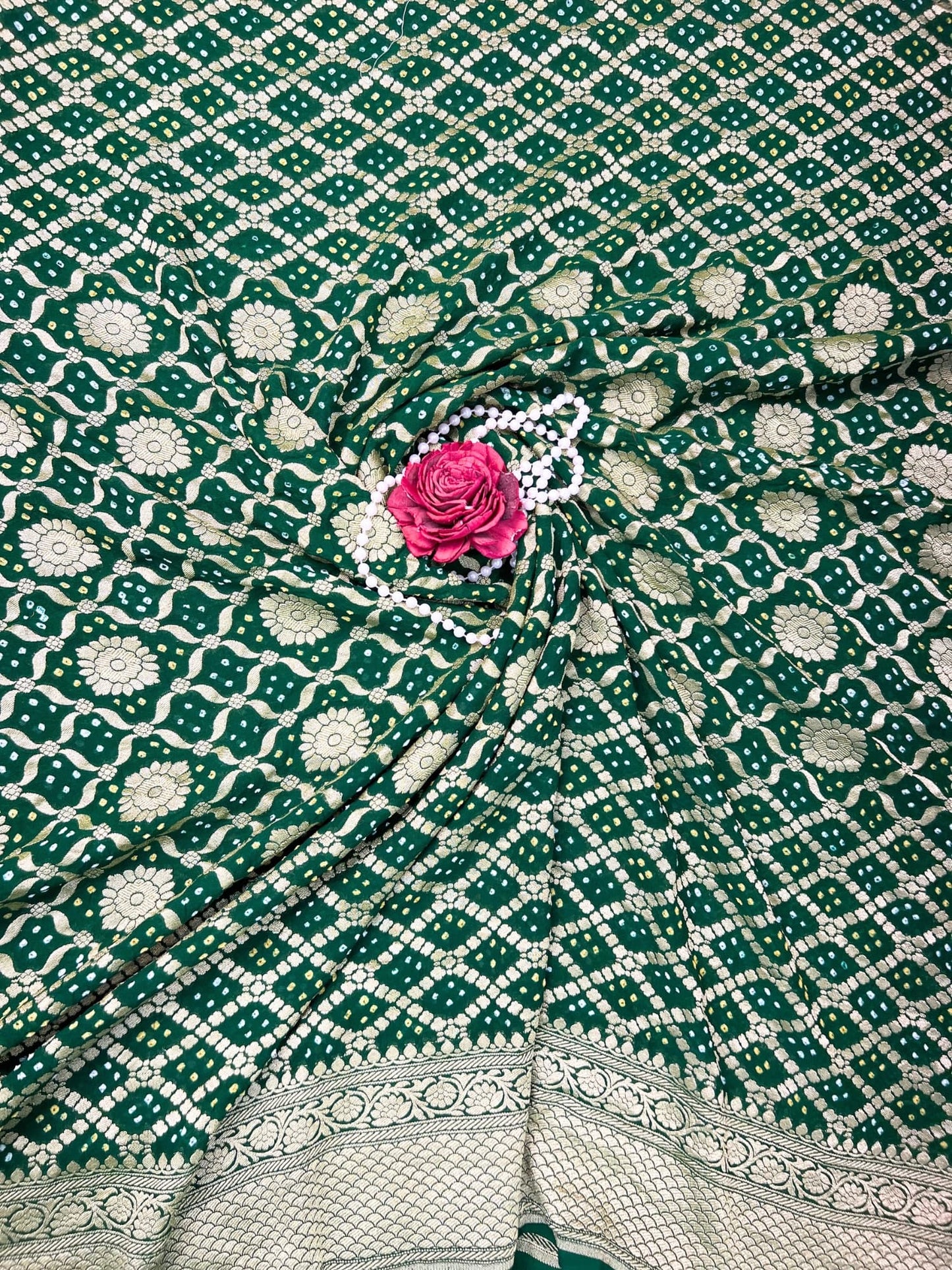 Bottle Green Bandhej