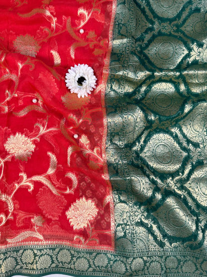 Red Viscose Silk