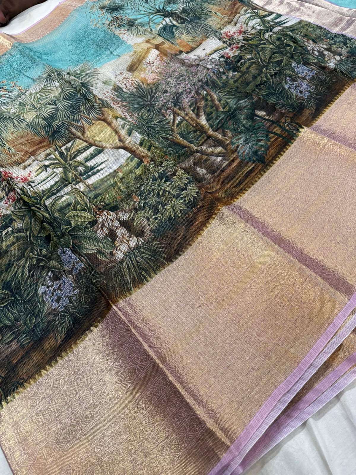 Chiniya silk saree featuring rich fabric and refined ethnic styling