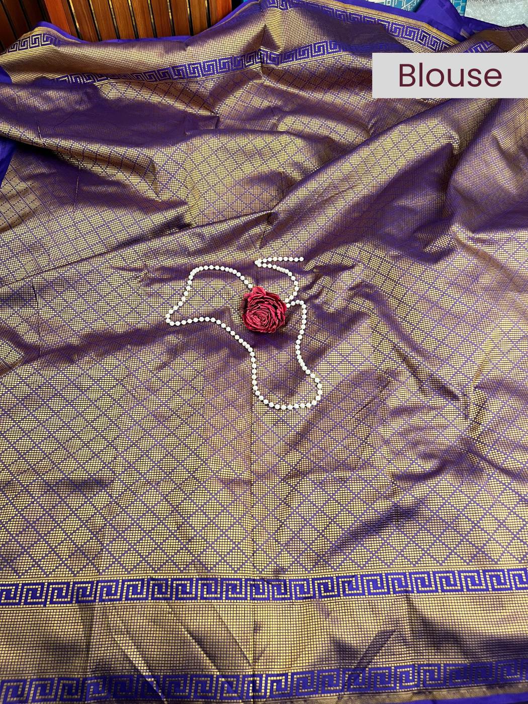 Purple Katan Silk Saree
