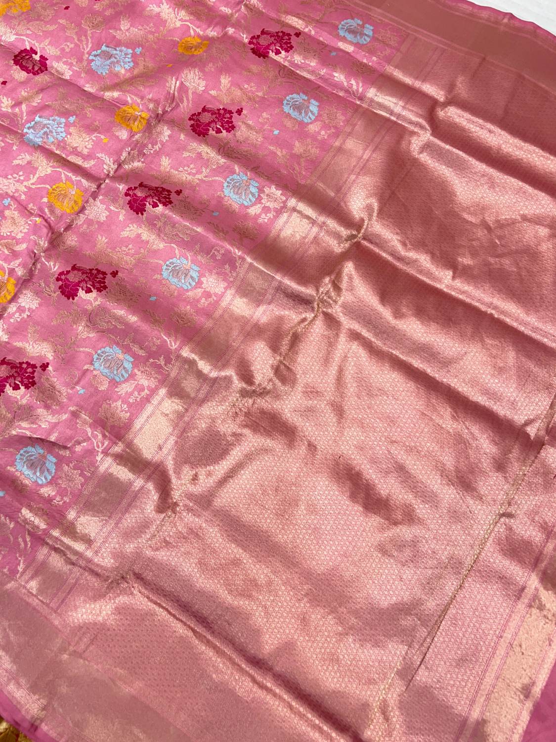 Baby Pink Katan Silk