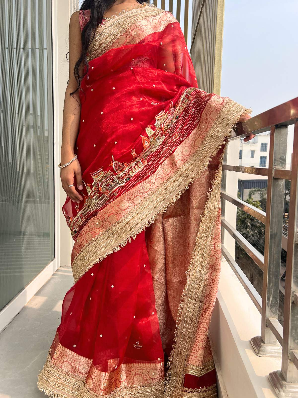 Red Banarasi Ghat - Mantavya