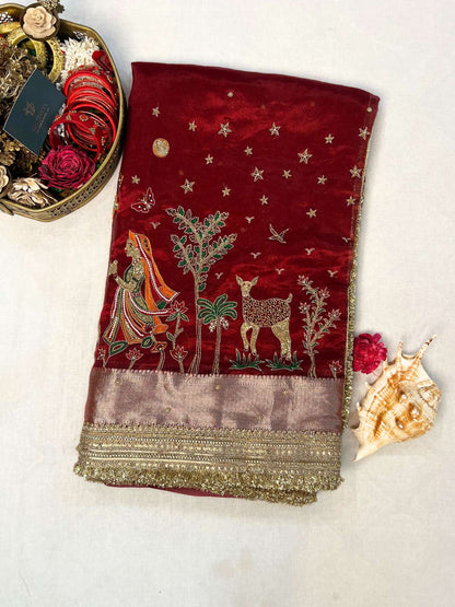 Maroon Radha Krishna