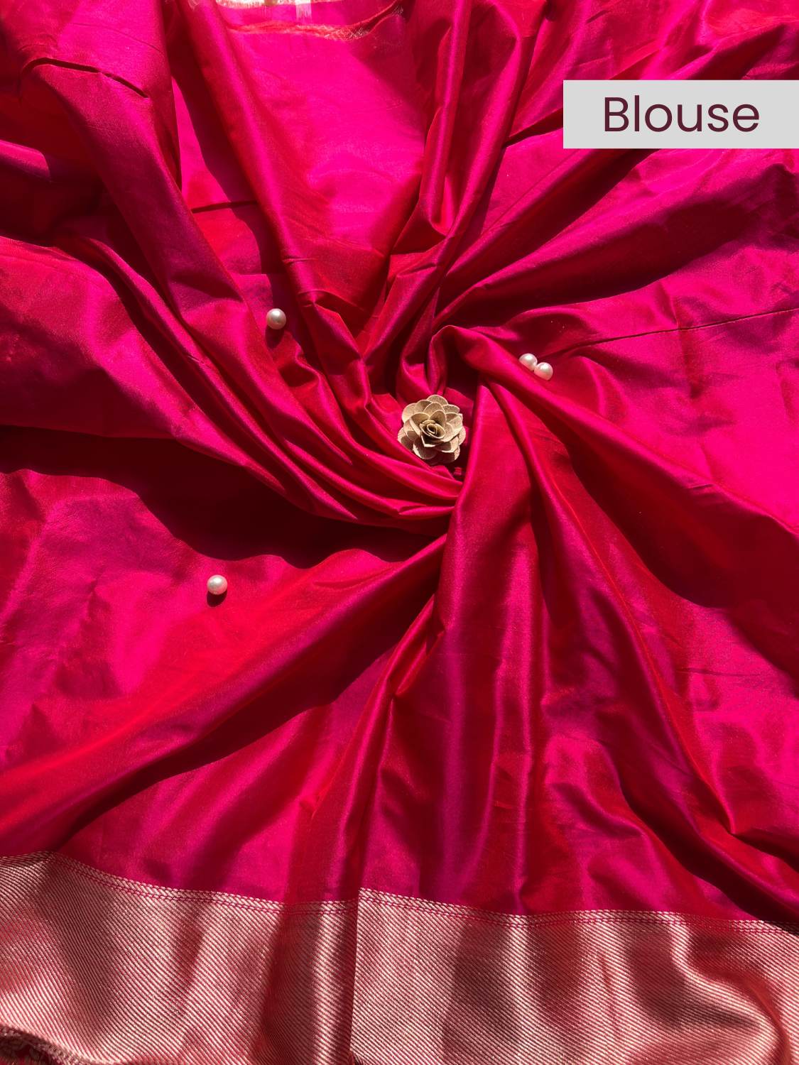 White Katan Silk Saree