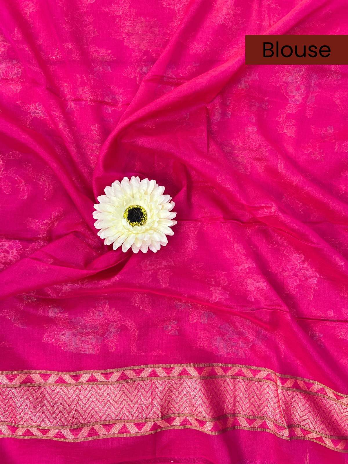 Pink Cotton Jamdani