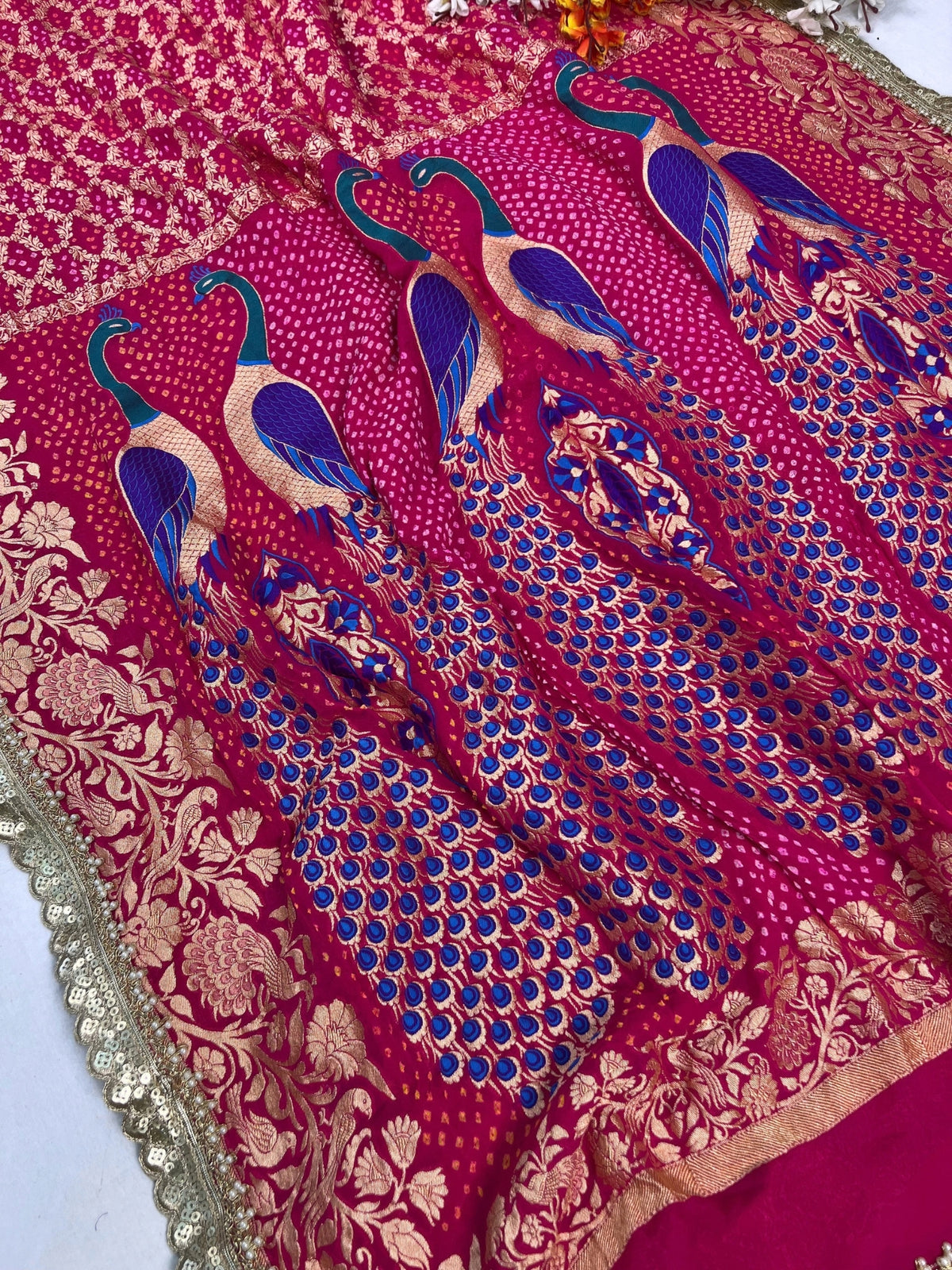Hot Pink Bandhej