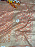 Peach Viscose Silk