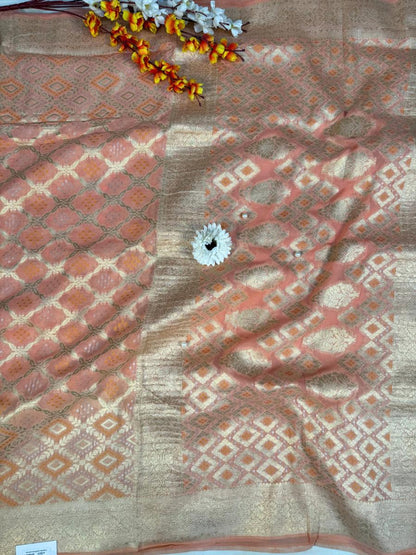 Peach Viscose Silk