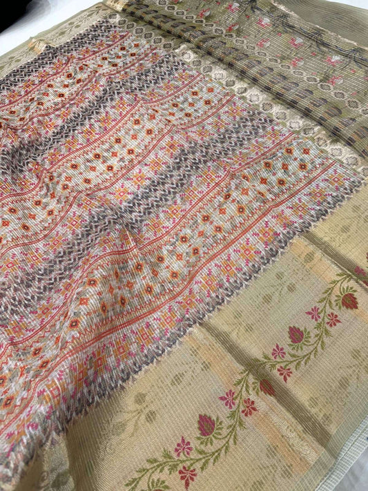 Manipuri Kota silk saree with subtle traditional patterns and soft finish