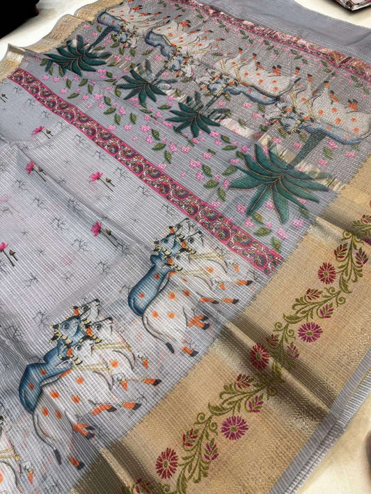 Manipuri Kota silk saree featuring fine handloom texture and comfort wear