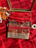 Royal Red Banarasi Meena Ghat