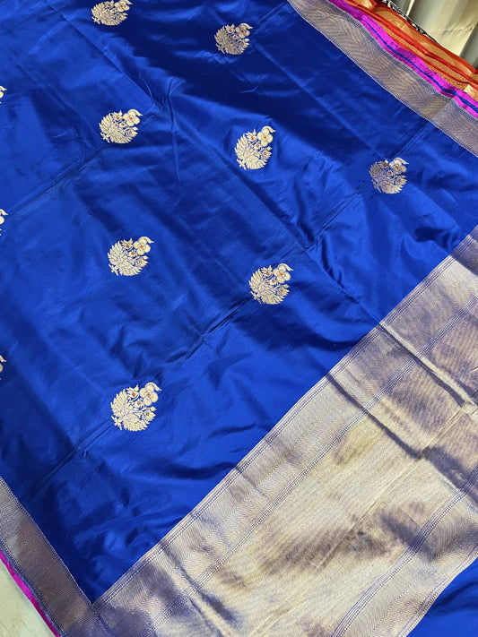Royal Blue Katan Silk