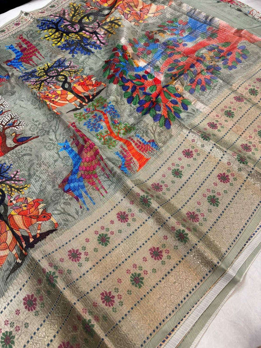 Manipuri Kota silk saree with lightweight weave and airy traditional drape