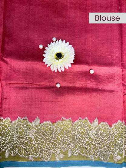 Olive Green Katan Silk