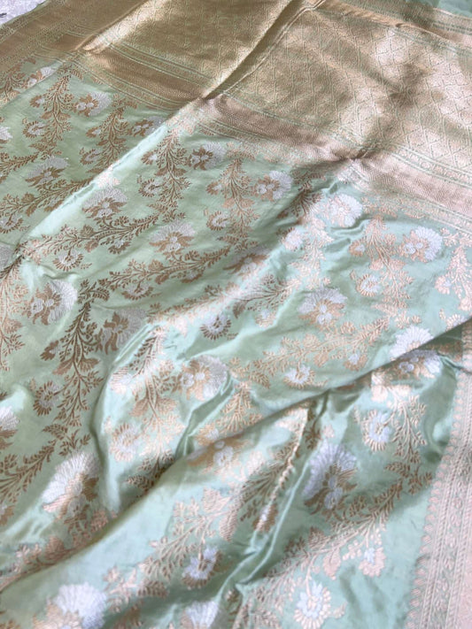 Pista Green Katan Silk