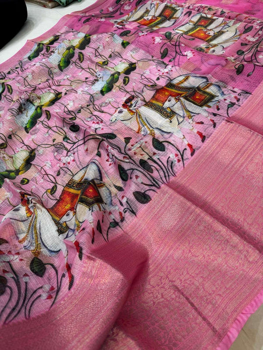 Manipuri Kota silk saree with airy texture and elegant ethnic appeal