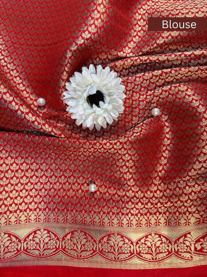 Red Viscose Silk